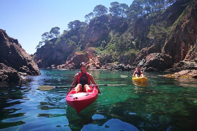 Private Costa Brava Kayak Experience with Snorkel from Barcelona - A secluded cove for swimming and lunch