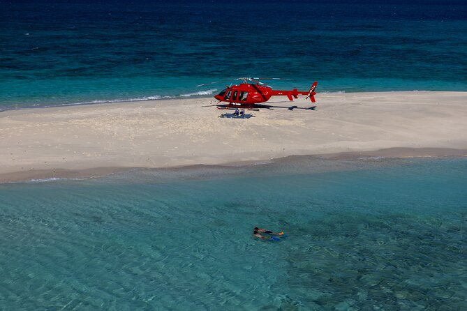 Private Helicopter Tour: Reef Island Snorkeling and Gourmet Picnic Lunch - The public-cay catch you need to understand