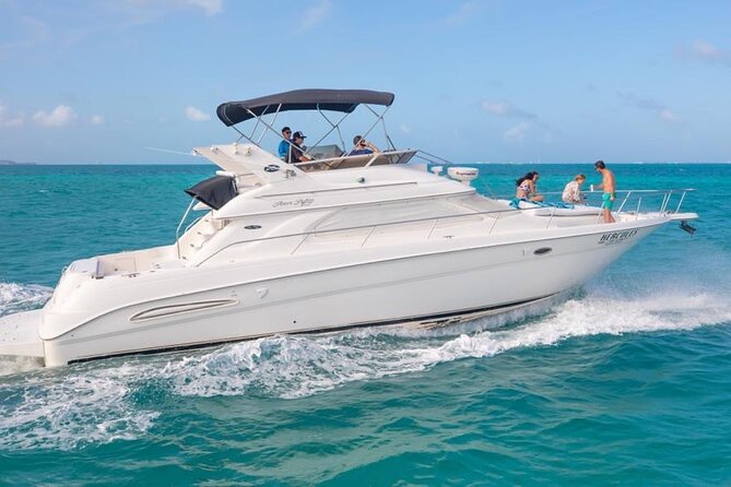 Private Yacht - 46 ft SeaRay Cancun Bay Snorkel 23P4 - Drinks, food, music, and the real cost