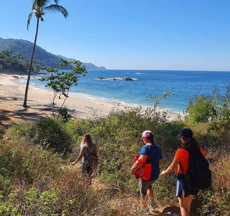 Puerto Vallarta: Full Day Hike to 6 Hidden Beaches & Snorkel - The water taxi gives you a new view of the bay