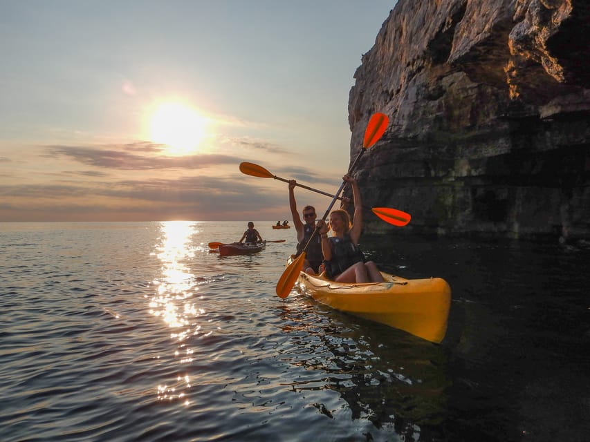Pula: 3-hrs Kayak, Cliffs & Snorkeling Small Group Adventure - The cliff jumping stop, with no pressure to perform