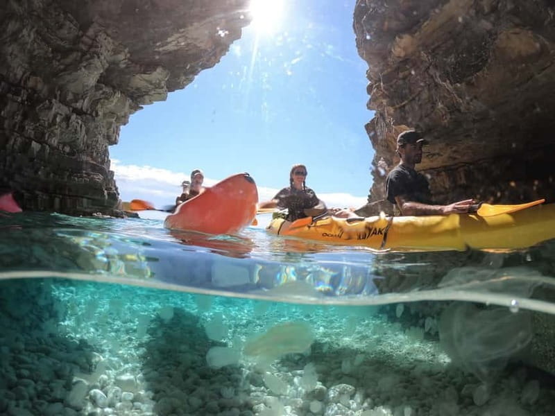 Pula: Cave Kayak, Snorkeling, Cliff Jumping All-in-one Tour - Starting with a briefing and a 50-minute paddle