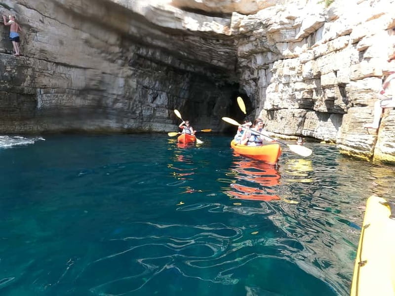 Pula: Kayak Tour, Cliff Jumping, Snorkeling & GoPro Pictures - Key points at a glance