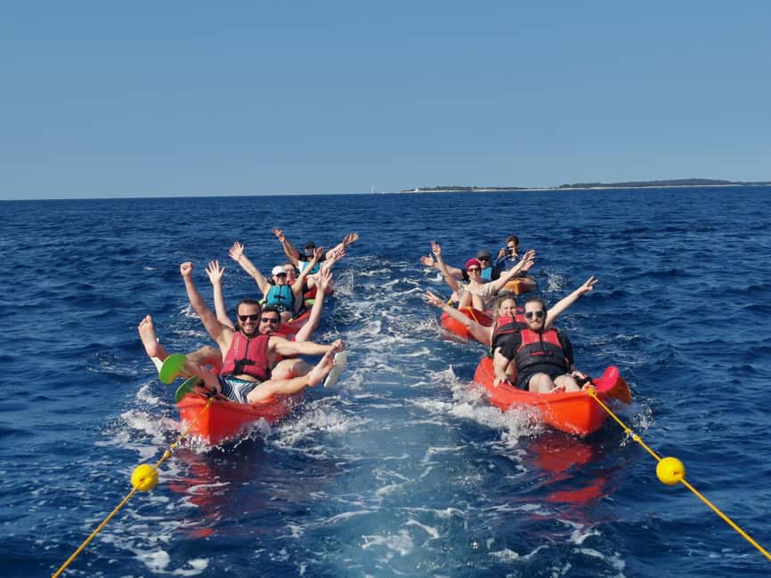 Pula: Sea Adventure – Boat, Kayak, Snorkeling & Cliff Jumps - Snorkeling, swimming, and the beach break