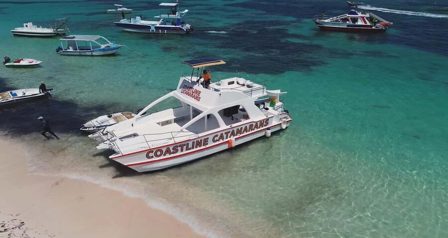 Punta Cana: Catamaran Tour with Reef Snorkeling and Open Bar - Boarding a clean catamaran with room to move