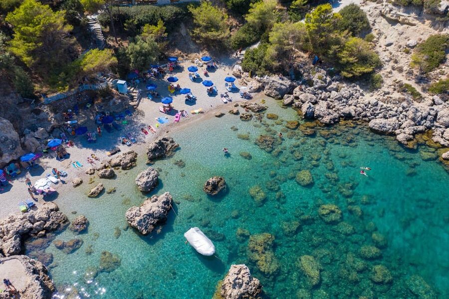 Rhodes: Anthony Quinn Bay E-Bike Tour with Snorkeling - Quiet roads through villages