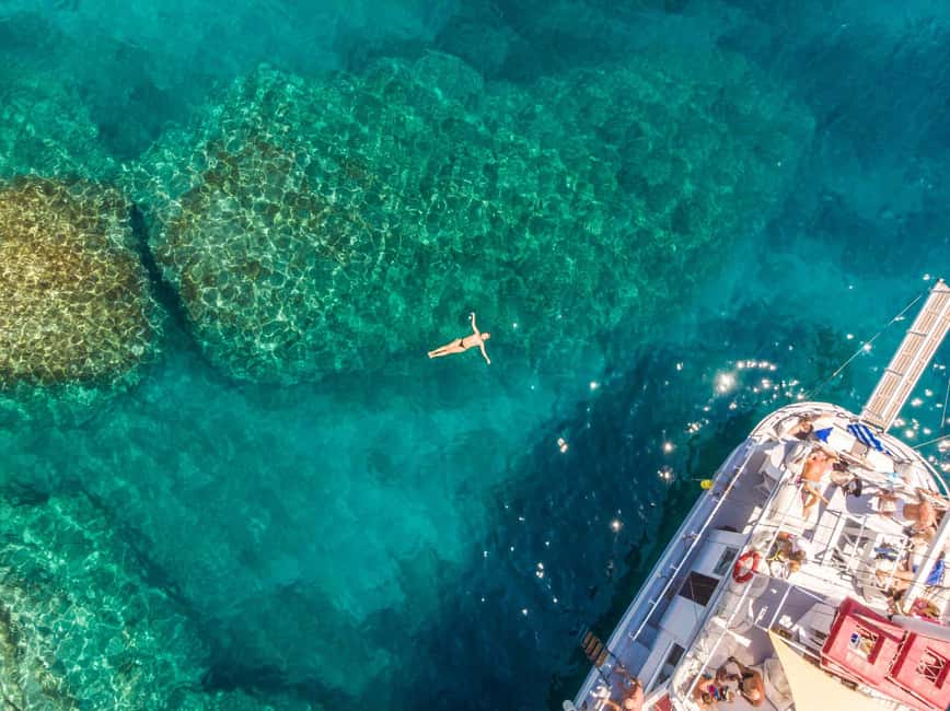 Rhodes: Boat Tour with Snorkeling, Gourmet Buffet & Open Bar - Afandou and the Traganou Caves bring the main meal