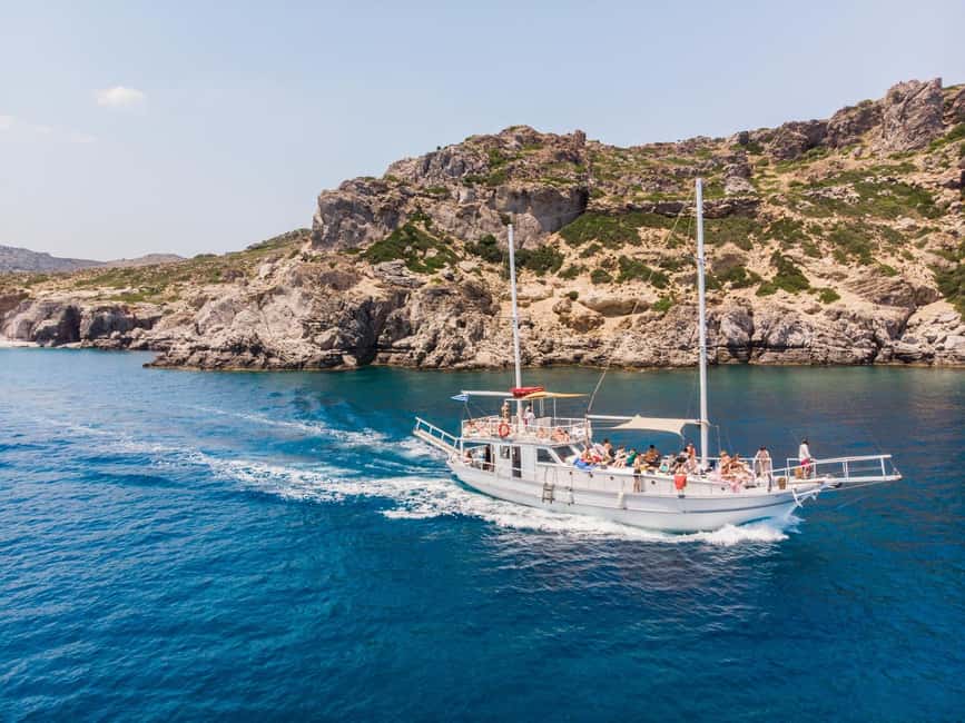 Rhodes: Boat Tour with Snorkeling, Gourmet Buffet & Open Bar - The seating plan changes the whole morning