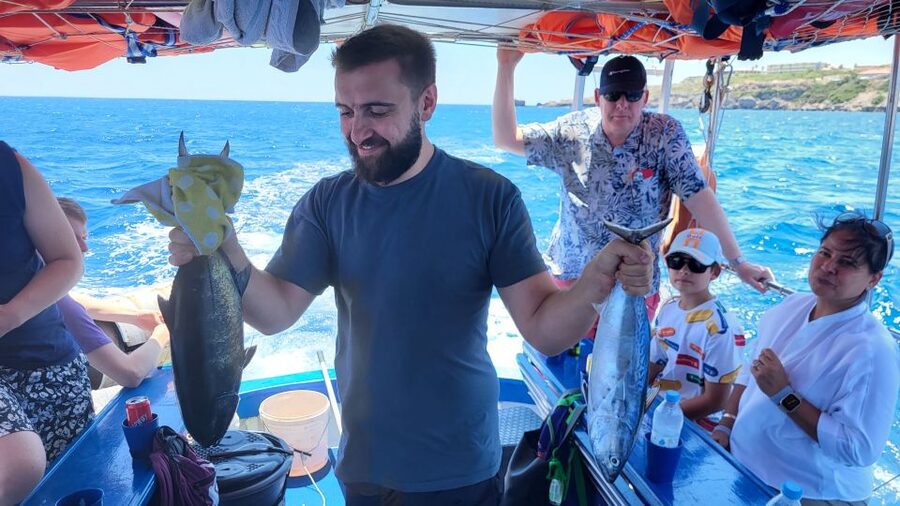 Rhodes: Fishing Trip, Snorkelling, BBQ, & Professional Guide - Getting to the port of Kolona