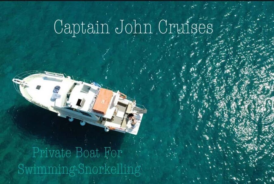 Rhodes: Private Sunset Cruise with Swimming & Snorkeling - Kalithea Caves, a rocky swimming stop
