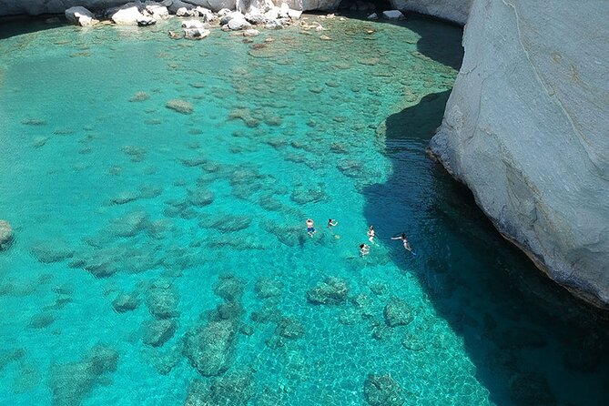 Round of Milos and Poliegos Sailing boat snorkelling cruise - Poliegos brings the brightest water of the day