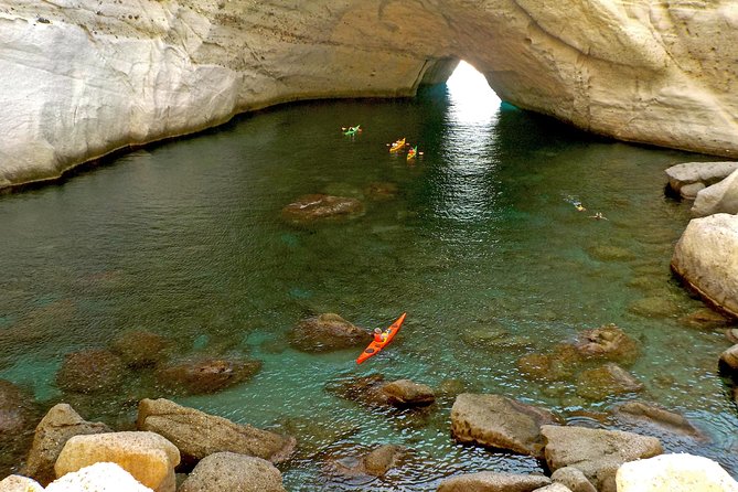 Round of Milos and Poliegos Sailing boat snorkelling cruise - Klima and the Seagull Islands add history and geology