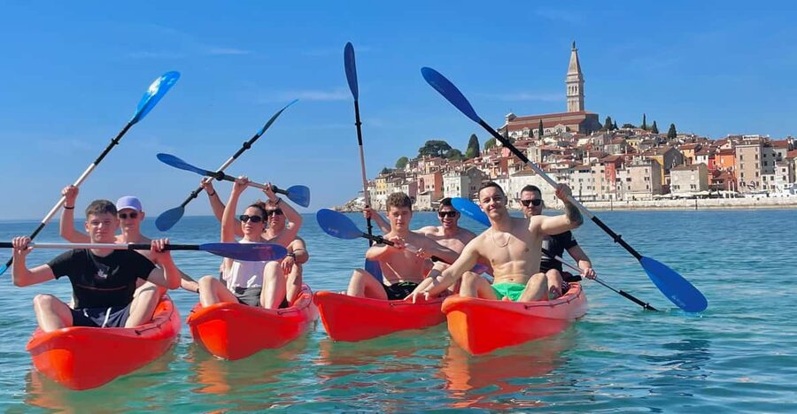 Rovinj:BUBA KAYAK TOURS:snorkeling,jumping,FREEdrinks&photos - St. Catherine Island brings the swimming break
