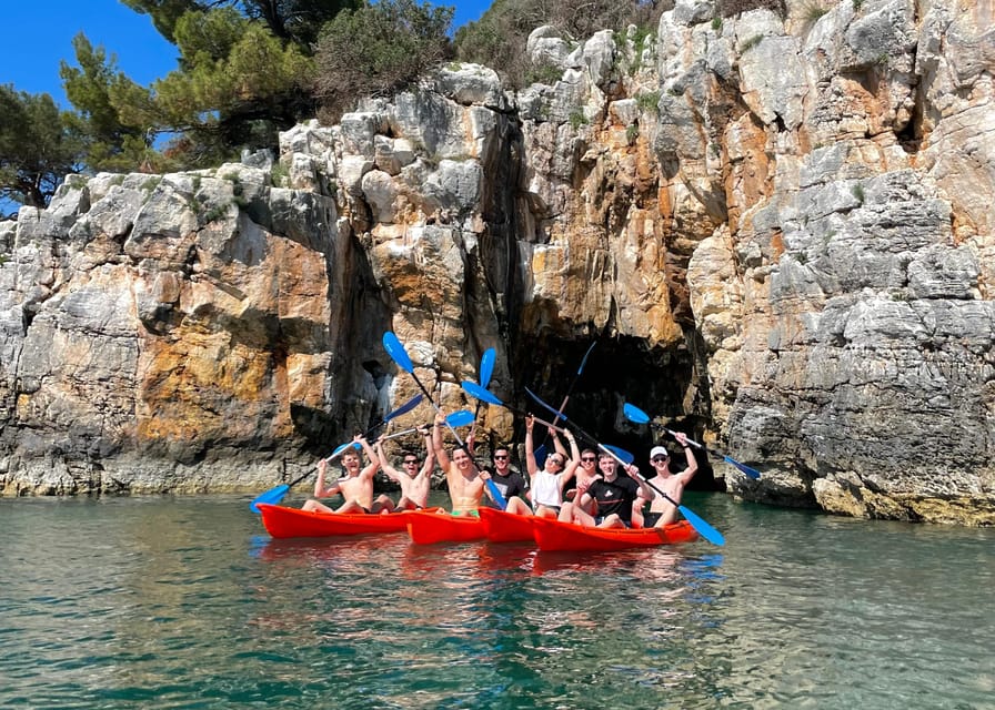 Rovinj:BUBA KAYAK TOURS:snorkeling,jumping,FREEdrinks&photos - Cliff jumping from 1 to 10 meters