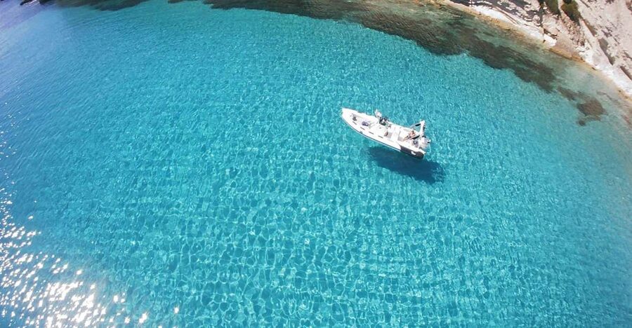 Sant'Antioco: Scenic Dinghy Tour with Snorkeling Gear - The coves and shades of blue around SantAntioco