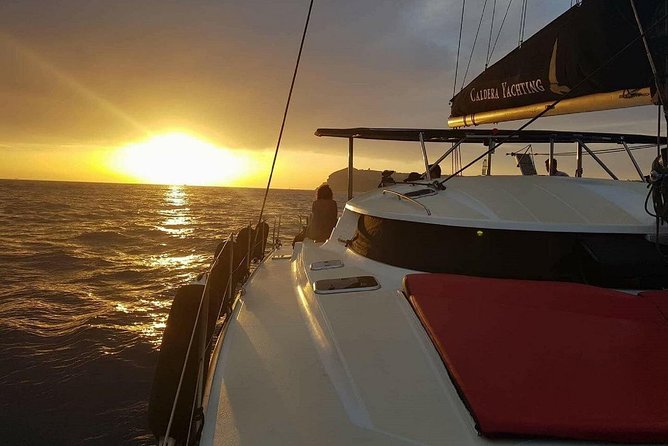 Santorini: Adventurous Catamaran Experience with Snorkeling - The sulphuric hot springs near the volcano