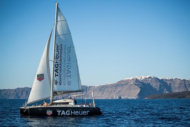 Santorini: Adventurous Catamaran Experience with Snorkeling - Thirassia and the return toward Vlychada