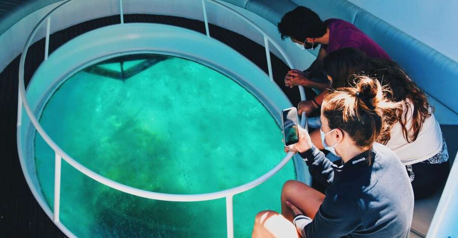 São Miguel: Glass Bottom Boat Tour with Snorkeling - From the glass bottom into the Atlantic