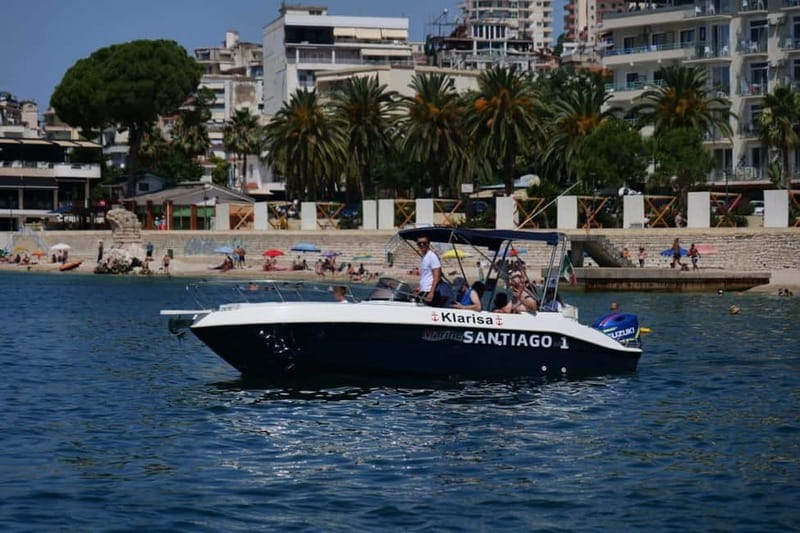 Saranda:Boat Tour to Kroreza with snorkelling,&umbrellas - Three hours at Kroreza Beach