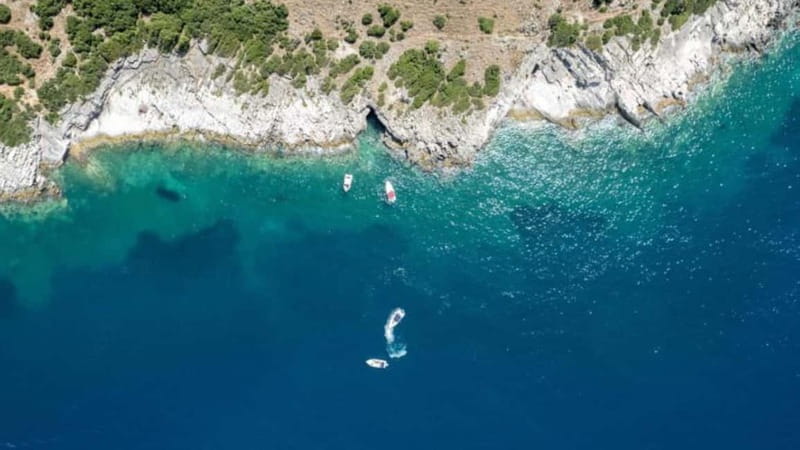 Saranda:Boat Tour to Kroreza with snorkelling,&umbrellas - What the $50 price really covers