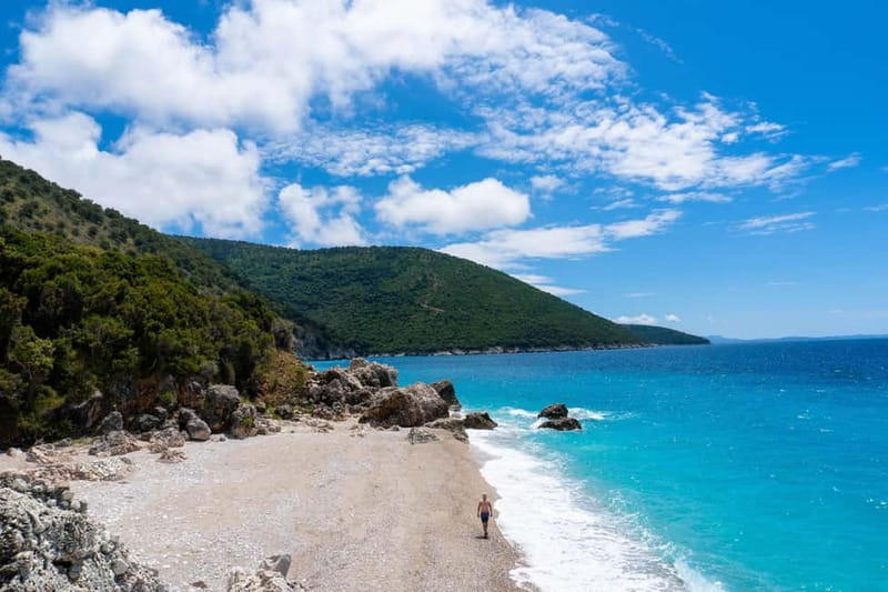 Saranda:Boat Tour to Kroreza with snorkelling,&umbrellas - Finding the boat at Limani harbour