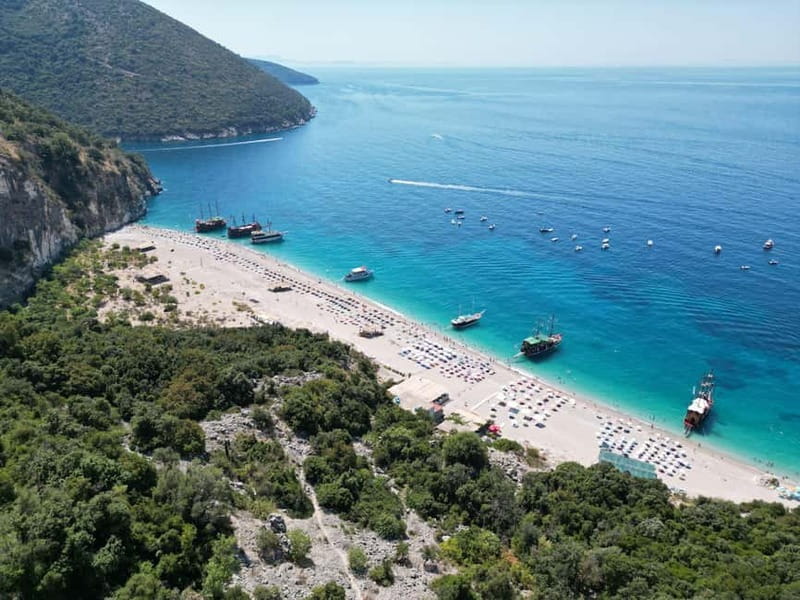 Saranda: Sea Adventure with 7 Stops, Drinks, & Snorkel Fun - Gremina Bay gives you the first proper swim
