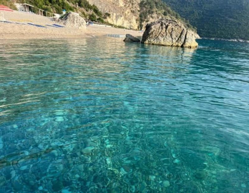Sarandë: Boat Tour at Kroreza & Hidden Caves with Snorkeling - Qefal and the first real snorkeling pause