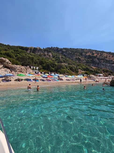 Sarandë: Boat Tour to Kroreza with Snorkel and free Umbrella - The boat, crew, and group atmosphere