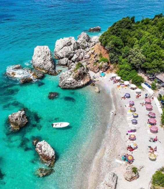 Sarandë:Krorez Boat Tour with Free Umbrella&Snorkelling mask - Krorez Bay, the reason to take the trip