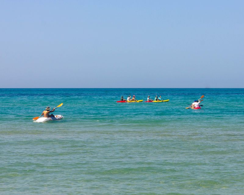 SCALA DEI TURCHI KAYAK TOUR & SNORKELING: Avventura in mare - The second paddle and the longer 30-minute stop