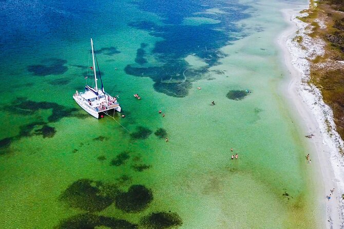 Shell Island Snorkel and Dolphin Catamaran Cruise with Island Time - A three-hour outing that packs in plenty