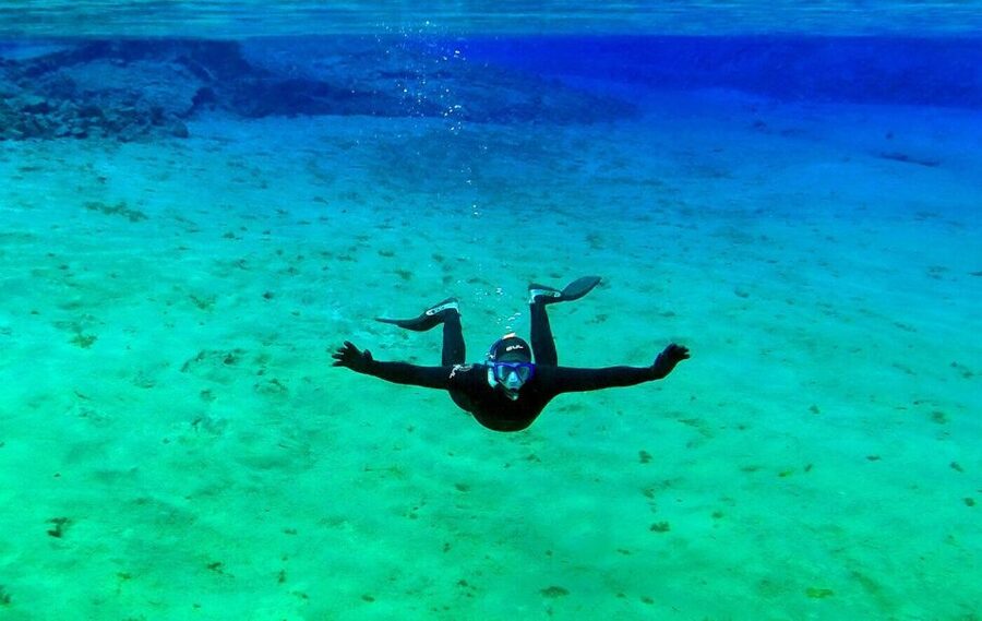 Silfra: Half-Day Snorkeling Day Trip with Underwater Photos - The route through the clear blue water