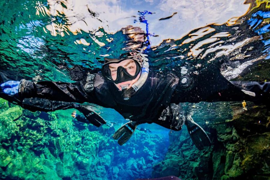 Silfra: Snorkel Between Continents. Free Professional Photos - From P5 parking to the heated van