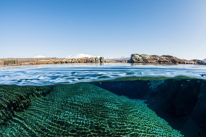 Silfra: Snorkeling Between Tectonic Plates - Meet on Location - Silfra Cathedral and the blue view below