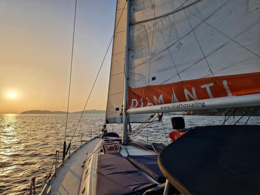 Skiathos: Private Sailing Trip with Lunch and Snorkeling - Snorkeling and SUP time between the islands