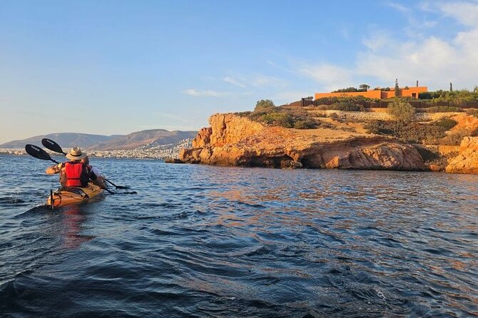Small Group Sunset Sea Kayaking in Athens Riviera with Snorkeling - Paddling 2.5 kilometers along the Saronic Gulf
