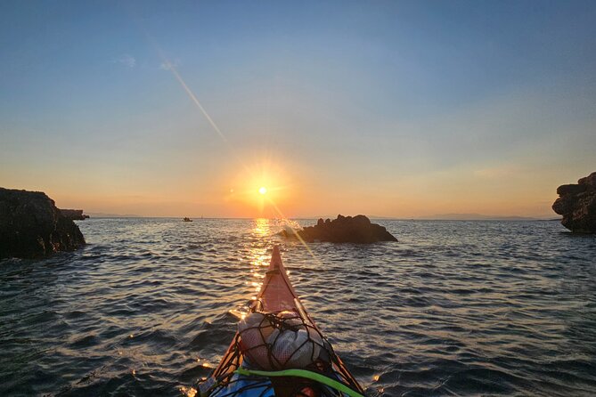 Small Group Sunset Sea Kayaking in Athens Riviera with Snorkeling - Returning as the sun goes down