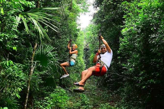 Snorkel, ATV, Zipline and Cenote Adventure from Cancun - ATV riding through La Ruta de los Cenotes