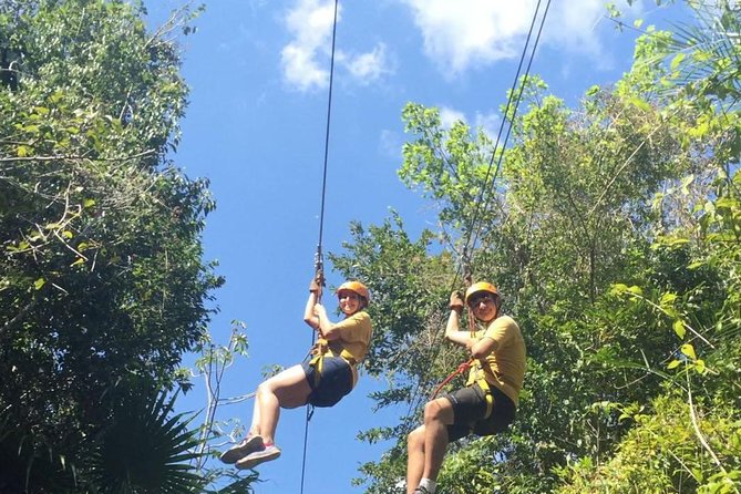 Snorkel, ATV, Zipline and Cenote Adventure from Cancun - Swimming, jumping, and the cenote cave