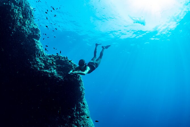 Snorkeling with Marine Biologist Expert from Sorrento - Getting comfortable before entering the water