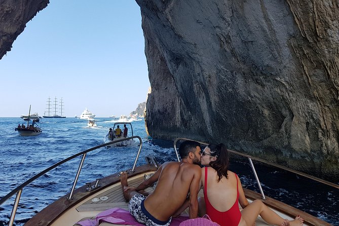 Sorrento: Capri Select Boat Trip with Swim, Drinks & Pick Up - Anacapri’s lighthouse and the Green Grotto