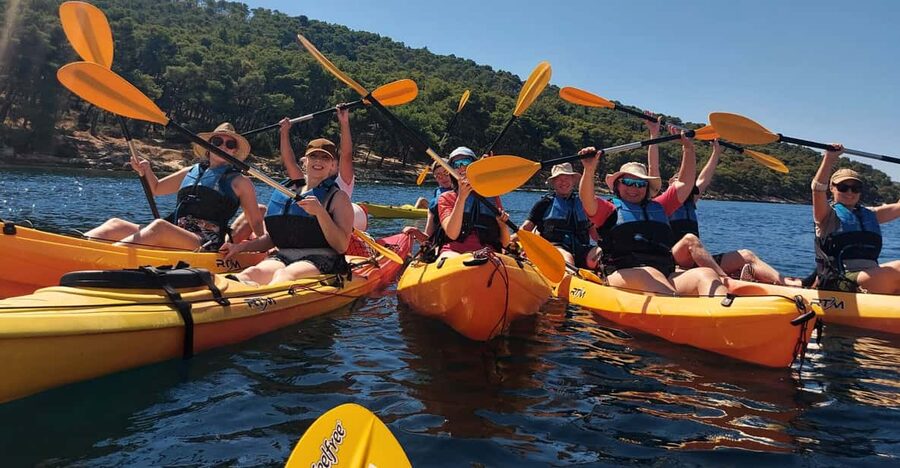 Split: Guided Sea Kayaking Tour with Snorkeling - Marjan Hill from the sea