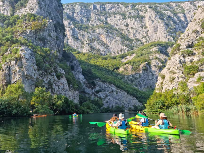 Split/Omiš - Guided River & Sea Kayaking + Snorkeling Tour - Paddling into the Cetina River canyon