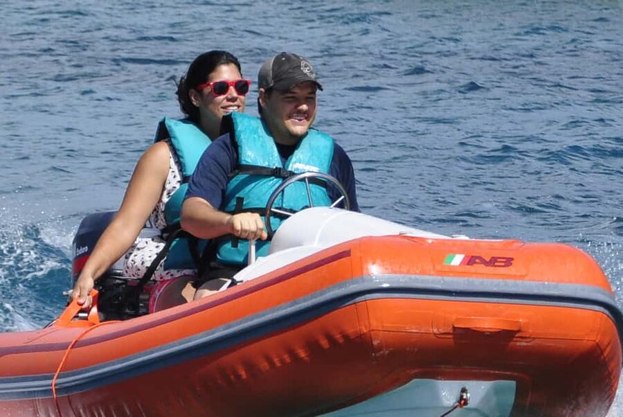 St Kitts Mini Speedboat and Snorkel Tour - Driving a mini speedboat off St Kitts