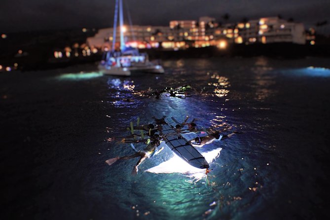 Sunset and Manta Ray Snorkel Adventure - The 50-foot catamaran and Kona’s changing sunset