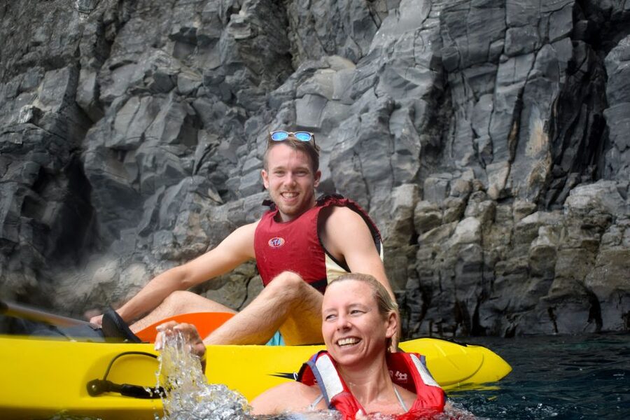 Tenerife: Kayak and Snorkel with Turtles, Wetsuits Included - Snorkeling in a boat-access-only bay