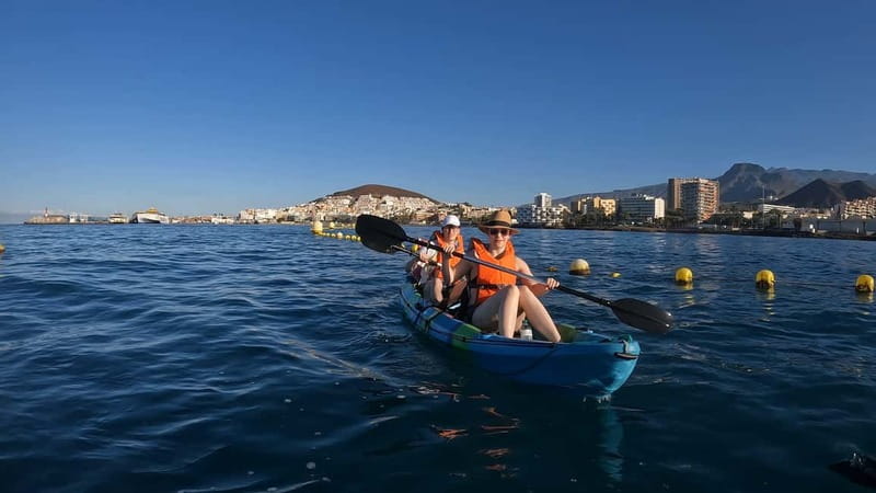 Tenerife: Kayak and Snorkeling Tour with Photos - Snorkeling near the cliffs and sea-access island