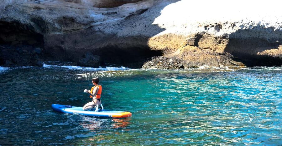 TENERIFE SUR | unforgettable SUP - SNORKELING EXPERIENCE - A Snorkeling Stop in Clear Water