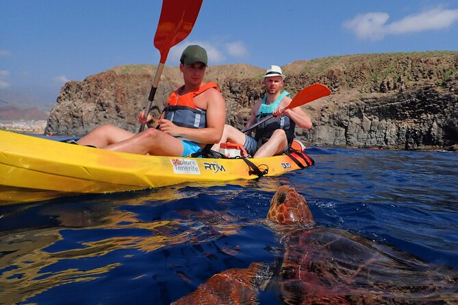 Tenerife: Turtle & Dolphin Kayak Tour with Snorkel & Wetsuit - Starting from Los Cristianos under the Guaza Mountains