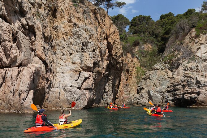 Tossa de Mar: Kayak & Snorkel Tour with Paella from Barcelona - Snorkeling, swimming, and the question of water temperature